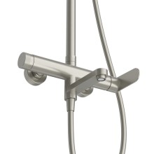 Душевая стойка со смесителем изливом и душевым шлангом, верхним, ручным душем CEZARES STYLUS-CVD-IN