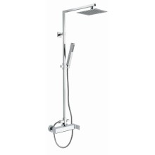 Душевая стойка со смесителем, c верхним и ручным душем CEZARES UNIKA-CD-01