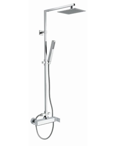 Душевая стойка со смесителем, c верхним и ручным душем CEZARES UNIKA-CD-01