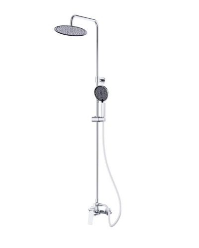 Душевая стойка со смесителем, верхним и ручным душем BelBagno MARINO-DOCM-CRM