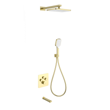 Душевая система с термостатом встраиваемая WONZON & WOGHAND, Брашированное золото (WW-B4005-BG)