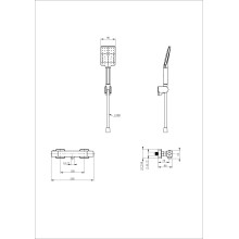 Смеситель для душа с термостатом WONZON & WOGHAND, Брашированное золото (WW-B2062-A-BG)