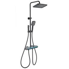 Душевая система с термостатом WONZON & WOGHAND, Черный матовый (WW-B4174-MB)