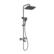 Душевая система с термостатом WONZON & WOGHAND, Темный графит (WW-B3016-T1-BGG)