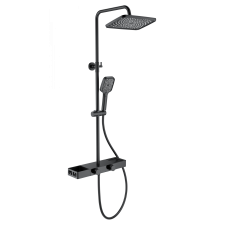 Душевая система с термостатом WONZON & WOGHAND, Черный матовый (WW-B3552-MB)