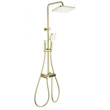 Душевая система с термостатом WONZON & WOGHAND, Брашированное золото (WW-B3112-BG)
