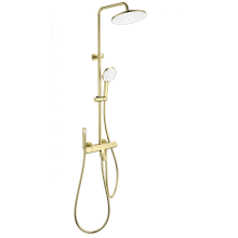 Душевая система с термостатом WONZON & WOGHAND, Брашированное золото (WW-B3094-BG)