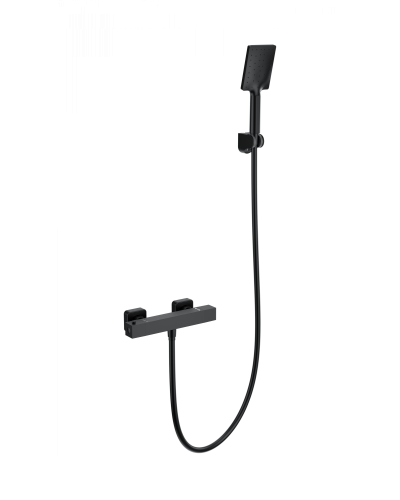 Смеситель для душа с термостатом WONZON & WOGHAND, Черный матовый (WW-B2062-A-MB)