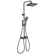 Душевая система с термостатом WONZON & WOGHAND, Черный матовый (WW-B3112-MB)