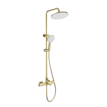 Душевая система с термостатом WONZON & WOGHAND, Брашированное золото (WW-C3011-A-BG)