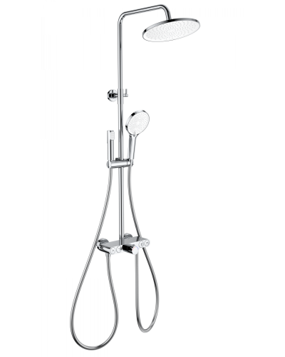 Душевая система с термостатом WONZON & WOGHAND, Хром (WW-B4113-CR)