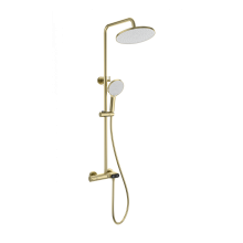 Душевая система с термостатом WONZON & WOGHAND, Брашированное золото (WW-B2091-A-BG)