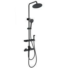 Душевая система с термостатом WONZON & WOGHAND, Черный матовый (WW-C3017-A1-MB)