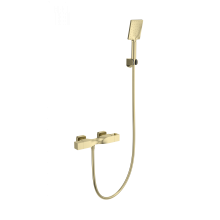 Смеситель для душа с термостатом WONZON & WOGHAND, Брашированное золото (WW-B2025-A-BG)
