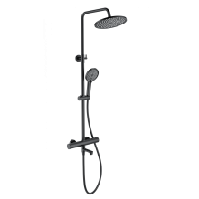 Душевая система с термостатом WONZON & WOGHAND, Черный матовый (WW-B3069-MB)