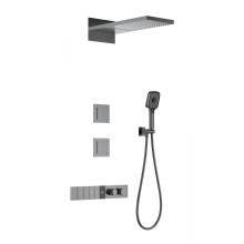 Душевая система с термостатом встраиваемая WONZON & WOGHAND, Темный графит (WW-D4538-A-BGG)