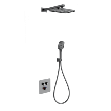 Душевая система с термостатом встраиваемая WONZON & WOGHAND, Темный графит (WW-B4003-BGG)
