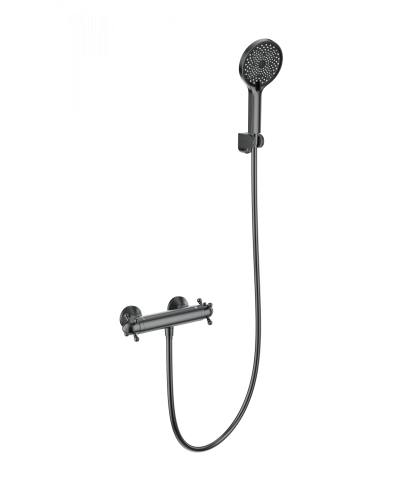 Смеситель для душа с термостатом WONZON & WOGHAND, Темный графит (WW-B2048-A-BGG)