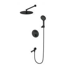 Душевая система с термостатом встраиваемая Wonzon & Woghand, Черный матовый (WW-88929010-MB)