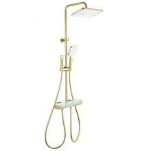 Душевая система с термостатом WONZON & WOGHAND, Брашированное золото (WW-B4174-BG)