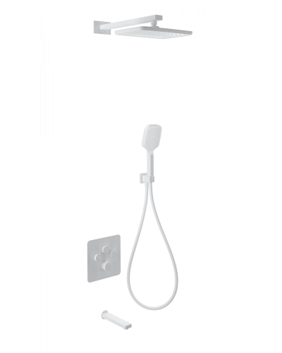 Душевая система с термостатом встраиваемая WONZON & WOGHAND, Белый матовый (WW-B4005-MW)