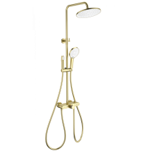 Душевая система с термостатом WONZON & WOGHAND, Брашированное золото (WW-B4113-BG)