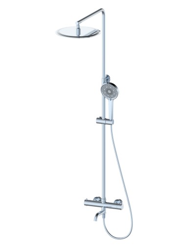 Душевая система с термостатом WONZON & WOGHAND, Хром (WW-88739903-CR)