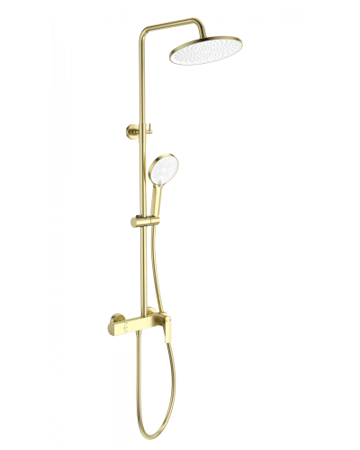 Душевая система WONZON & WOGHAND, Брашированное золото (WW-B3517-BG)