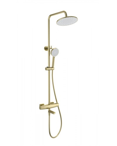 Душевая система с термостатом WONZON & WOGHAND, Брашированное золото (WW-B3035-A3-BG)