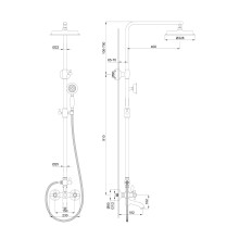 Душевая система WONZON & WOGHAND, Хром (WW-88739020-CR)