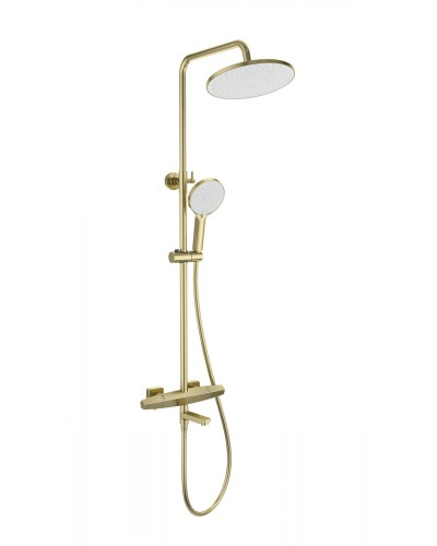 Душевая система с термостатом WONZON & WOGHAND, Брашированное золото (WW-B3046-A1-BG)