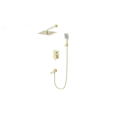 Душевая система встраиваемая Wonzon & Woghand, Брашированное золото (WW-88087068-BG)