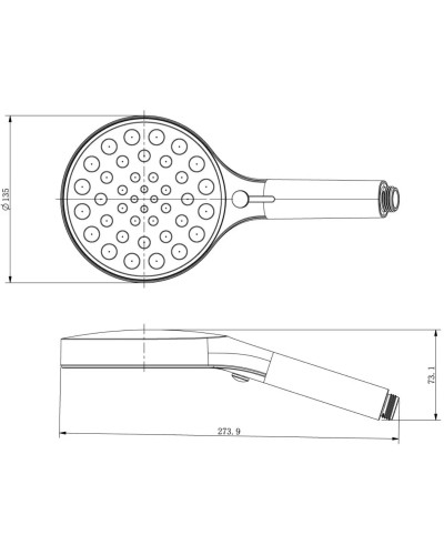 Душевой гарнитур Vincea Inspire VSHN-3I2HMB 4 режима, черный матовый
