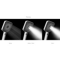 Душевой гарнитур Vincea Inspire VSHN-3I4HCH 3 режима, хром