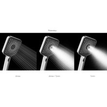 Душевой гарнитур Vincea Inspire VSHN-3I4HMB 3 режима, черный матовый