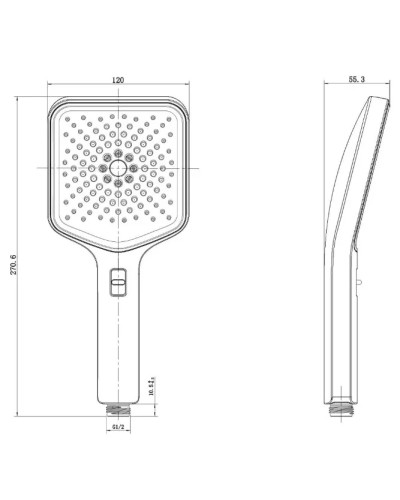 Душевой гарнитур Vincea Inspire VSHN-3I4HMB 3 режима, черный матовый