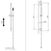 Душевой гарнитур AltroBagno Costanza AltroBagnoCostanza030302Or