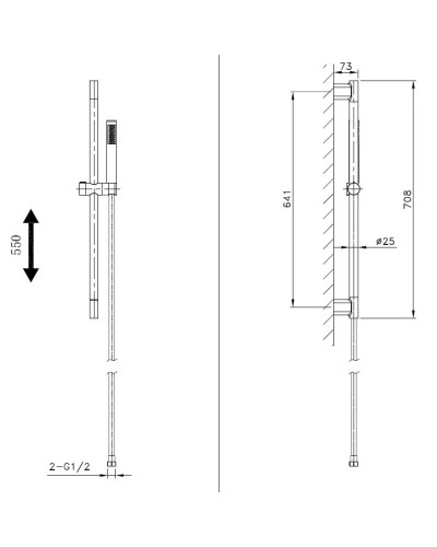 Душевой гарнитур AltroBagno Costanza AltroBagnoCostanza030302Or