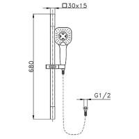 Душевой гарнитур AltroBagno AltroBagnoSS030301NeOp