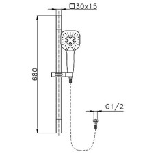 Душевой гарнитур AltroBagno AltroBagnoSS030301NeOp