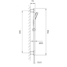 Душевой гарнитур AltroBagno AltroBagnoSS030303Cr