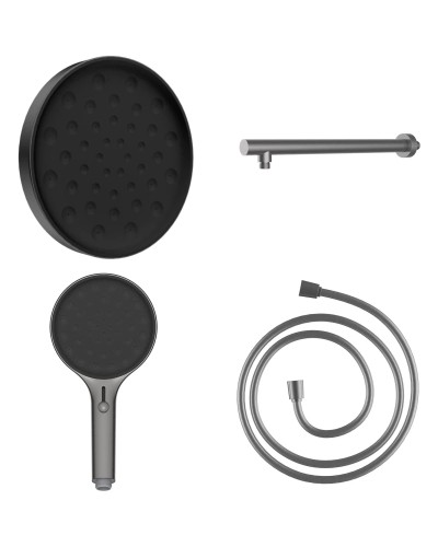 Душевой набор Vincea Inspire VSHH-3I2AHGM вороненая сталь