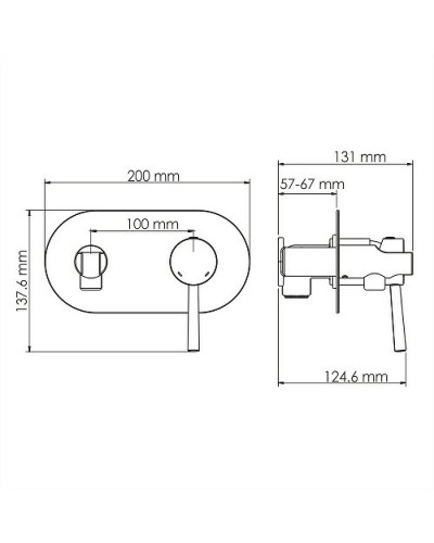 Гигиенический душ со смесителем WasserKRAFT Main 4138 Хром