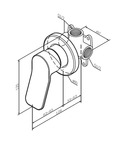 Гигиенический душ со смесителем AM.PM X-Joy F40H85A00 Хром