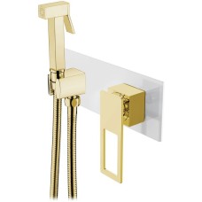 Гигиенический душ со смесителем Boheme Q 147-WG Белый Золото