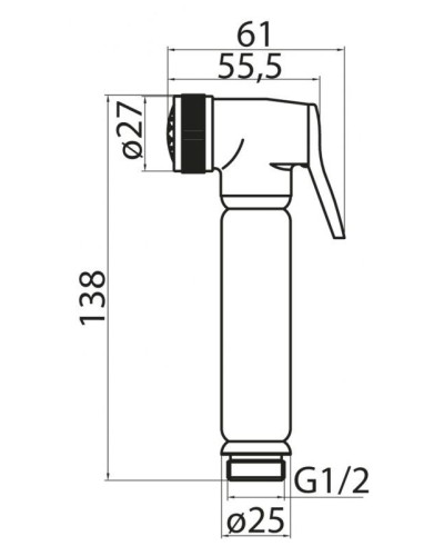 Гигиенический душ Cezares Articoli Vari CZR-ID5-01 Хром