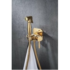 Гигиенический душ со смесителем Lemark Solo LM7165G Золото