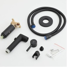 Гигиенический душ со смесителем Orange Karl M05-888b Черный матовый