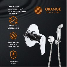 Гигиенический душ со смесителем Orange Otto M22-455cr Хром глянцевый