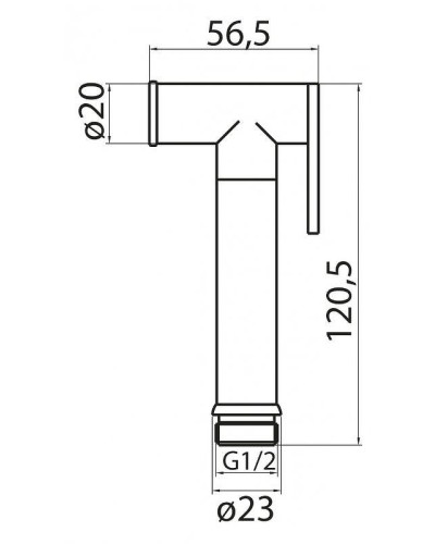 Гигиенический душ Cezares CZR-ID2-NOP Черный матовый